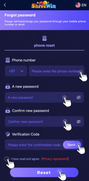 Shree.Win forgot password