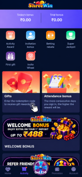 Shree.Win gift code